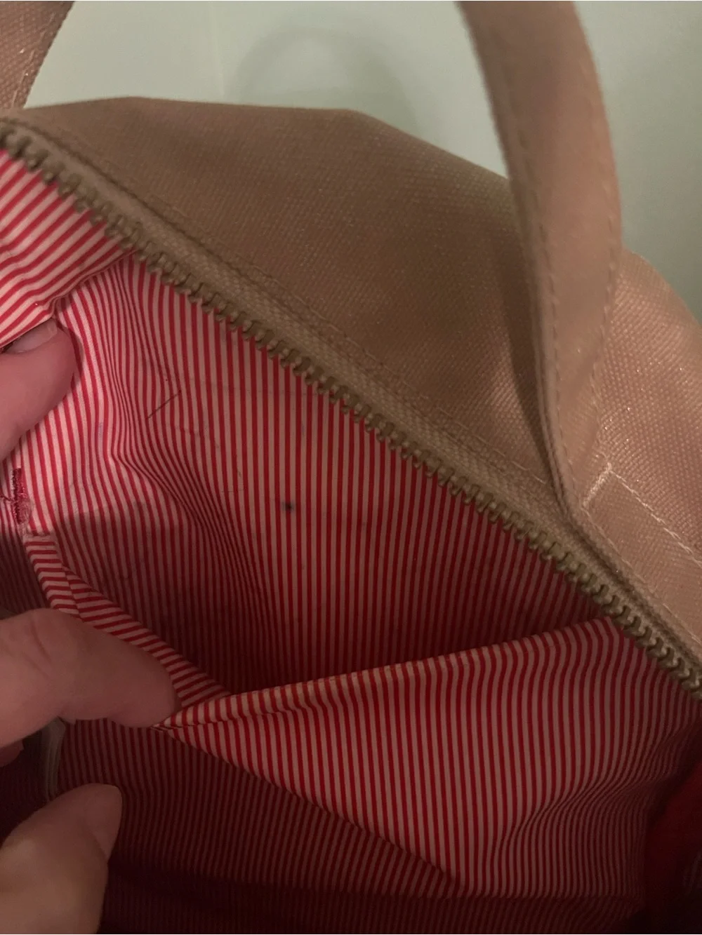 Herschel tan mini backpack